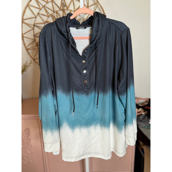 Women's‎ Bloomchic Hoodie Blue White Size 18-20 - Picture 1 of 5